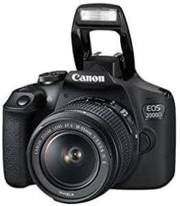 Canon EOS 2000D DSLR Camera with 18-55mm Lens - Image 3