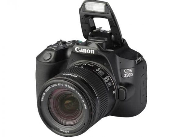 Canon EOS 250D -24.1 MP with 18-55mm Lens – Black