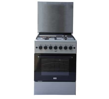 MIKA Standing Cooker, 60cm X 60cm, 3+1, Electric Oven, Kircili Grey