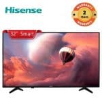 Hisense 32A6A 32'' Smart Digital Frameless LED TV - Black