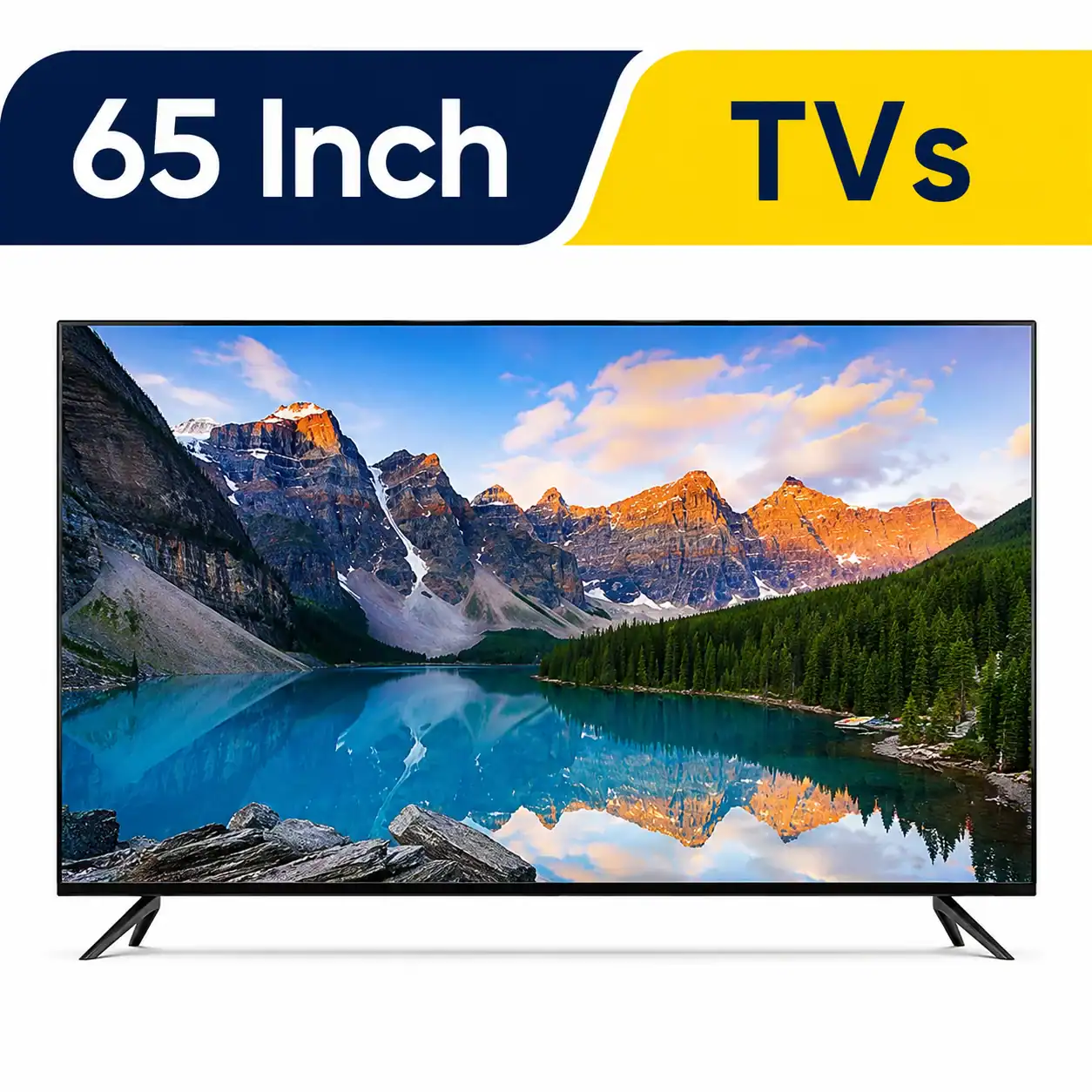 65 inch TVs category image featuring a modern widescreen television