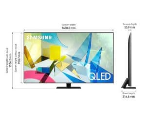 Samsung 75Q80T QLED Smart 4K TV - 2020 - Image 3