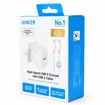 Anker Select 20W charger retail packaging box with USB-C to USB-C cable