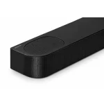 Sony HT-B600 black soundbar close-up showing top speaker grille and curved front design