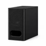 Sony HT-B600 wireless subwoofer front and side view with black speaker grille