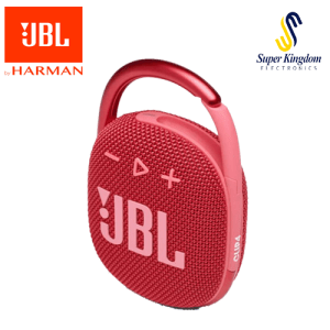 JBL Clip 4 Portable Speaker with Bluetooth, Built-in Battery, Waterproof and Dustproof Feature.