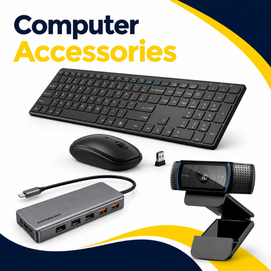 Computer Accessories category thumbnail with keyboard, mouse, webcam, and USB hub