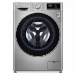 LG F4R5VYG2P 9kg silver front load washing machine with digital display and Direct Drive