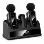 Green Lion GM-89X Microphone set with dual transmitters, receiver and charging dock