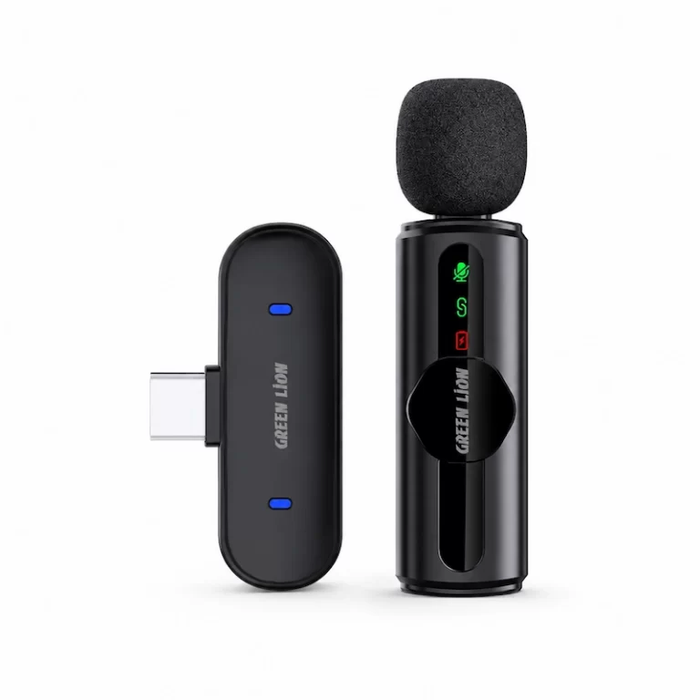 Green Lion GM-75X Microphone with USB-C receiver and foam windscreen