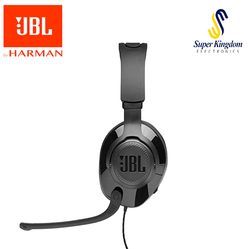 JBL Quantum 200 – Wired Over-Ear Gaming Headphones – Black