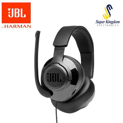 JBL Quantum 200 – Wired Over-Ear Gaming Headphones – Black