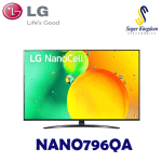 LG 55NANO796QA 55 Inch NANO79 series 4k Ultra HD Cinema Screen Design WebOS ThinQ - Black