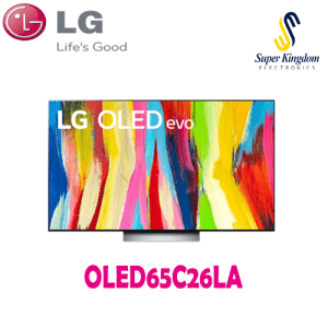 LG OLED65C26LA OLED evo 65 Inch Cinema Screen Design 4K Cinema HDR webOS22 with ThinQ AI Pixel Dimming (2022)
