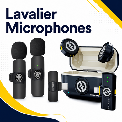 Lavalier microphones category thumbnail with wireless mic kit and receivers