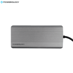 Powerology 12 in 1 USB C hub aluminum back view slim design Nairobi Kenya