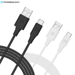 Powerology USB-A to USB-C cable black and white fast charging Nairobi Kenya