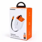 Porodo Tezpatro 65W GaN charger retail packaging box showing product features