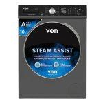 Von VALW-10FVK Front Load Washing Machine 10KG - Silver