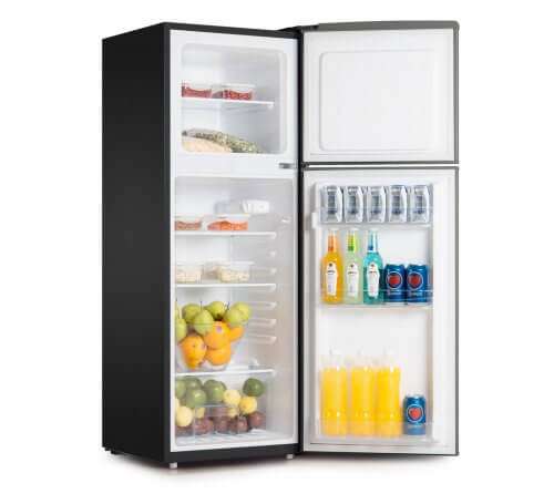 Von VRT-138DRHX 138L Double Door Fridge - Inox best price in Nairobi Kenya.