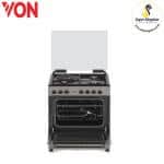 Von VAC6SV31UY 3 Gas + 1 Electric Cooker - Grey