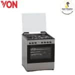 Von VAC6SV31UY 3 Gas + 1 Electric Cooker - Grey - Image 4