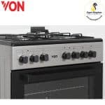 Von VAC6SV31UY 3 Gas + 1 Electric Cooker - Grey - Image 2
