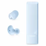 Soundcore A30i true wireless earbuds front view in light blue