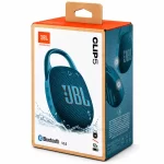 JBL Clip 5 blue Bluetooth speaker retail box showing product image, Bluetooth 5.3 and 12-hour battery marking
