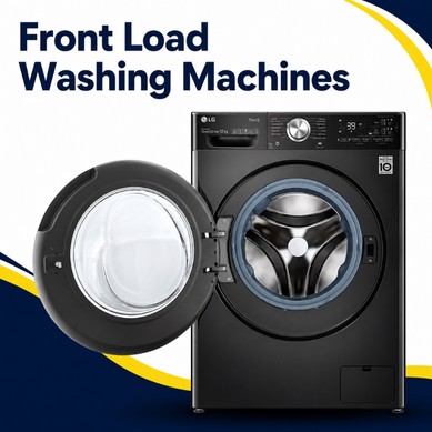 Front load washing machines with open door on clean category thumbnail