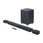JBL BAR 1000 7.1.4-channel soundbar with detachable surround speakers, MultiBeam™, Dolby Atmos®, and DTS:X®