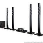 LG Home theater LHD756, 5.1ch Surround system (4 Tallboy), 1,200W, Bluetooth, FM radio, Bass Subwoofer, DVD HTS