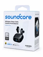 Soundcore Liberty 5 Pro earbuds black retail packaging shown from front angle