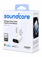 Soundcore Liberty 5 Pro white earbuds retail packaging shown from front angle