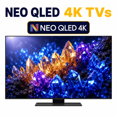 Neo QLED 4K TVs category thumbnail with vibrant crystal-clear display