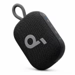 Soundcore Select 4 Go portable Bluetooth speaker in black angle view with control buttons