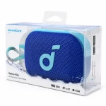 Soundcore Select 4 Go portable Bluetooth speaker retail packaging box in blue